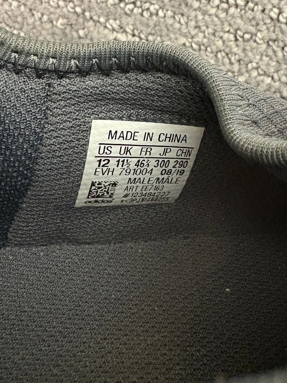 adidas Men’s Gray Running Sneakers